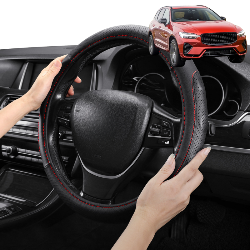 Steering Wheel Cover Pro Extra Layer for Volvo XC60 Recharge 2017 - Current Mk I Facelift, Mk II - Breathable & Anti-Slip