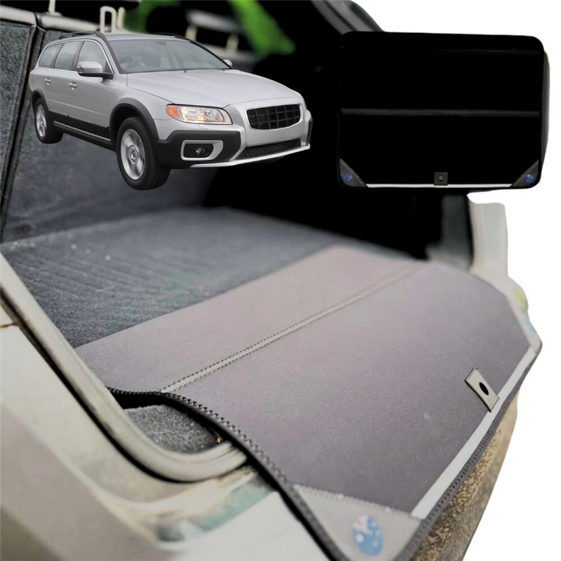 Rear Cargo Boot Bumper Protector for Volvo XC70 2007 - 2016 Mk II - Standard (72 x 55) - Black