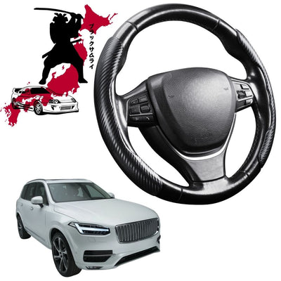 Black Samurai Segmented Steering Wheel Cover for Volvo XC90 2015 - Current Mk II