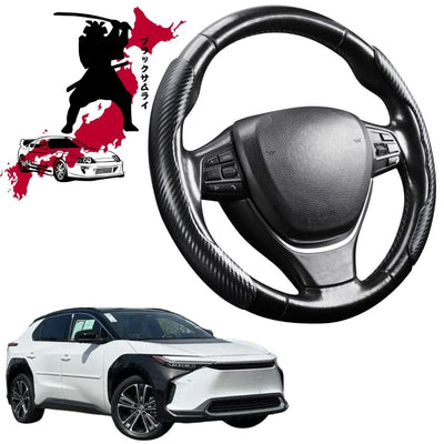 Black Samurai Segmented Steering Wheel Cover for Toyota BZ4X 2023 - Current (EA10)