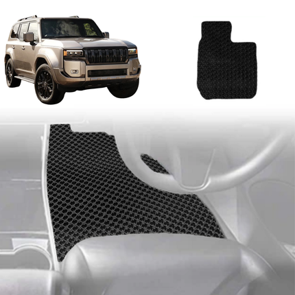 6D Diamond Car Floor Mats for Toyota LandCruiser Prado 2024 - Current (GX, GXL, VX, Altitude, Kakadu) - Custom-Fit Carpet Liner
