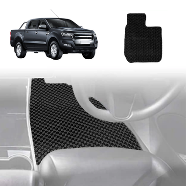 6D Diamond Car Floor Mats for Ford Ranger 2015 - 2018 (PX2 Dual Cab Ute) - Custom-Fit Carpet Liner