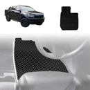 6D Diamond Car Floor Mats for Ford Ranger 2022 - Current PX Mk3 - Custom-Fit Carpet Liner-1