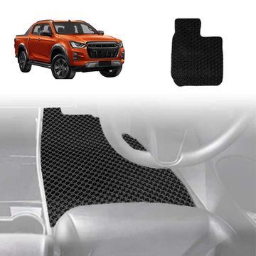 6D Diamond Car Floor Mats for Isuzu D-Max Crew Cab 2020 - Current RG - Custom-Fit Carpet Liner