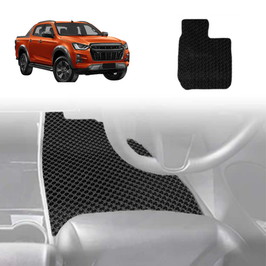 6D Diamond Car Floor Mats for Isuzu D-Max Crew Cab 2020 - Current RG - Custom-Fit Carpet Liner