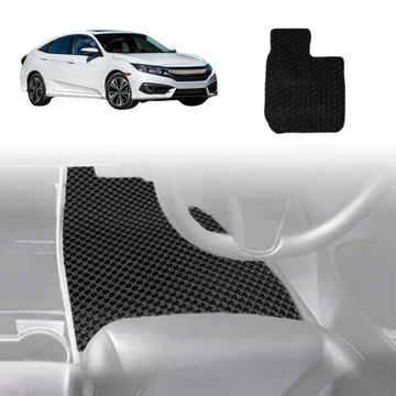 6D Diamond Car Floor Mats for Honda Civic 2016 - 2021 (10th Gen) - Custom-Fit Carpet Liner