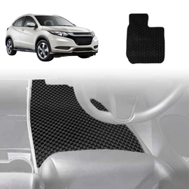 6D Diamond Car Floor Mats for Honda HR-V 2015 - 2021 (RU) - Custom-Fit Carpet Liner