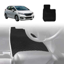 6D Diamond Car Floor Mats for Honda Jazz 2014 - 2021 (FIT GK/GH/GP) - Custom-Fit Carpet Liner-15