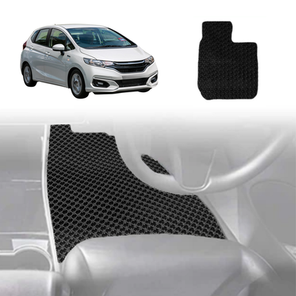 6D Diamond Car Floor Mats for Honda Jazz 2014 - 2021 (FIT GK/GH/GP) - Custom-Fit Carpet Liner