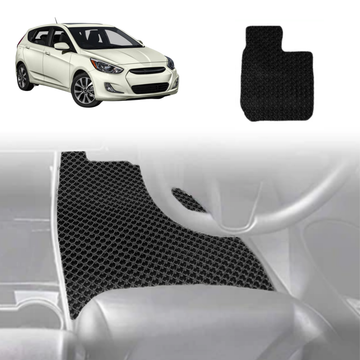 6D Diamond Car Floor Mats for Hyundai Accent 2011 - 2018 (R8) - Custom-Fit Carpet Liner