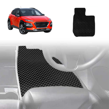 6D Diamond Car Floor Mats for Hyundai Kona 2017 - 2023 (OS) - Custom-Fit Carpet Liner