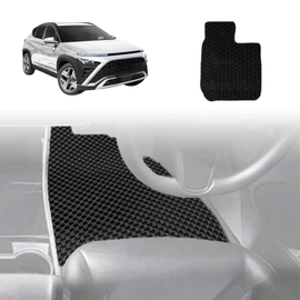 6D Diamond Car Floor Mats for Hyundai Kona 2023 - Current (SX2 Hybrid) - Custom-Fit Carpet Liner
