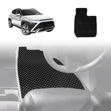6D Diamond Car Floor Mats for Hyundai Kona 2023 - Current (SX2 Hybrid) - Custom-Fit Carpet Liner