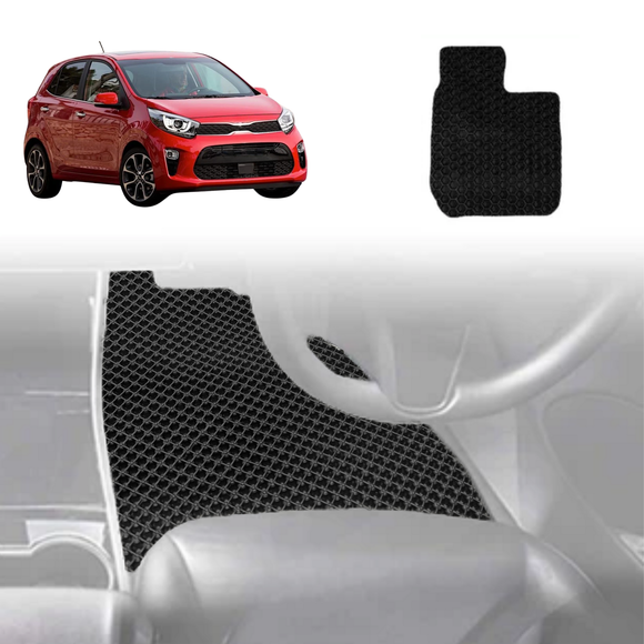 6D Diamond Car Floor Mats for Kia Picanto 2017 - Current (JA) - Custom-Fit Carpet Liner