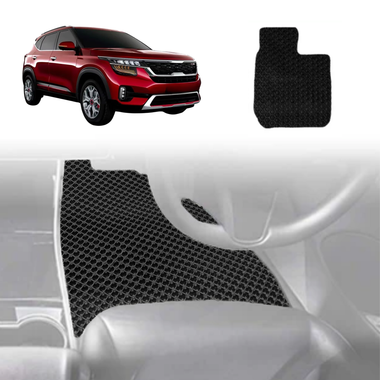 6D Diamond Car Floor Mats for Kia Seltos 2019 - Current (KX3 SP2c) - Custom-Fit Carpet Liner