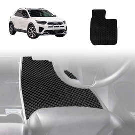 6D Diamond Car Floor Mats for Kia Stonic 2021 - Current YB - Custom-Fit Carpet Liner