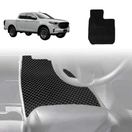 6D Diamond Car Floor Mats for Mazda BT-50 Dual Cab 2020 - 2024 (TF) - Custom-Fit Carpet Liner