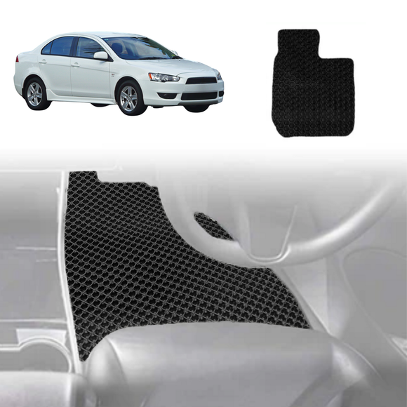 6D Diamond Car Floor Mats for Mitsubishi Lancer 2007 - 2017 Auto (CJ) - Custom-Fit Carpet Liner
