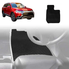 6D Diamond Car Floor Mats for Mitsubishi Outlander 2012 - 2018 (ZJ/ZK/ZL) - Custom-Fit Carpet Liner
