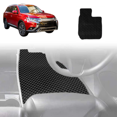 6D Diamond Car Floor Mats for Mitsubishi Outlander 2012 - 2018 (ZJ/ZK/ZL) - Custom-Fit Carpet Liner
