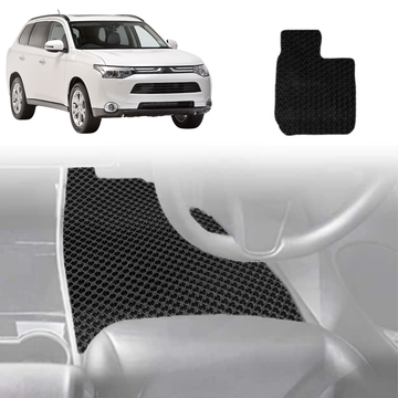 6D Diamond Car Floor Mats for Mitsubishi Outlander 2018 - 2021 (ZJ/ZK/ZL) - Custom-Fit Carpet Liner