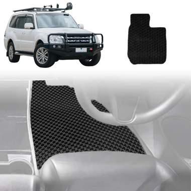 6D Diamond Car Floor Mats for Mitsubishi Pajero 2006 - 2021 (NS/NT/NW/NX) - Custom-Fit Carpet Liner