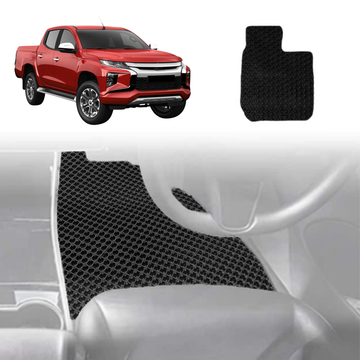6D Diamond Car Floor Mats for Mitsubishi Triton Double Cab 2024 - Current (LC/MV) - Custom-Fit Carpet Liner