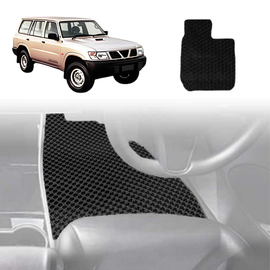 6D Diamond Car Floor Mats for Nissan Patrol Y61 1997 - 2016 SUV (Y61/GU) - Custom-Fit Carpet Liner