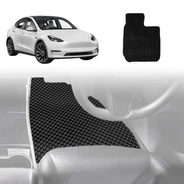 6D Diamond Car Floor Mats for Tesla Model Y 2022 - Current - Custom-Fit Carpet Liner