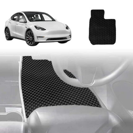 6D Diamond Car Floor Mats for Tesla Model Y 2022 - Current - Custom-Fit Carpet Liner