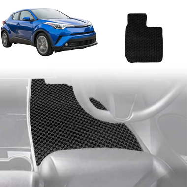 6D Diamond Car Floor Mats for Toyota C-HR 2017 - 2023 AX10, AX50, Facelift - Custom-Fit Carpet Liner