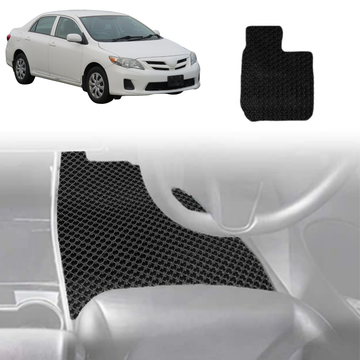 6D Diamond Car Floor Mats for Toyota Corolla 2007 - 2012 Hatch/Sedan (E140/150) - Custom-Fit Carpet Liner