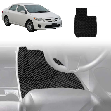 6D Diamond Car Floor Mats for Toyota Corolla 2007 - 2012 Hatch/Sedan (E140/150) - Custom-Fit Carpet Liner