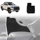 6D Diamond Car Floor Mats for Toyota Hilux Double Cab 2015 - Current - Custom-Fit Carpet Liner-15