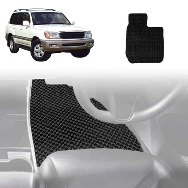 6D Diamond Car Floor Mats for Toyota LandCruiser 100 1998 - 2007 - Custom-Fit Carpet Liner