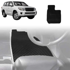 6D Diamond Car Floor Mats for Toyota LandCruiser 200 2012 - 2021 (GX GXL) - Custom-Fit Carpet Liner