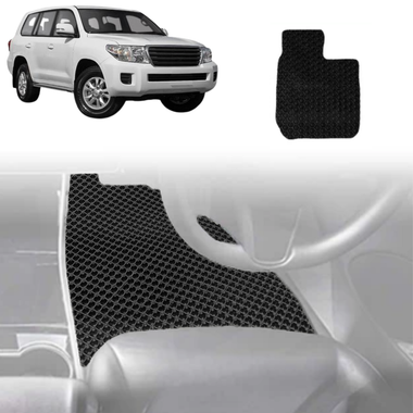 6D Diamond Car Floor Mats for Toyota LandCruiser 200 2012 - 2021 (GX GXL) - Custom-Fit Carpet Liner