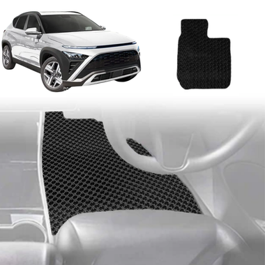 6D Diamond Car Floor Mats for Hyundai Kona 2023 - Current (SX2 Petrol) - Custom-Fit Carpet Liner