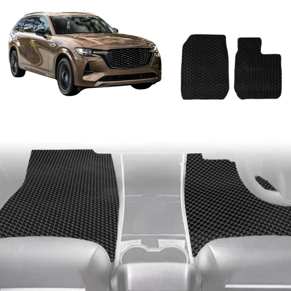 6D Diamond Car Floor Mats for Mazda CX-80 2025 - Current - Custom-Fit Carpet Liner