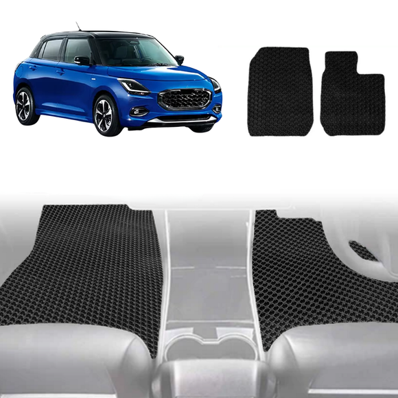 6D Diamond Car Floor Mats for Suzuki Swift 2024 - Current (Hybrid) - Custom-Fit Carpet Liner