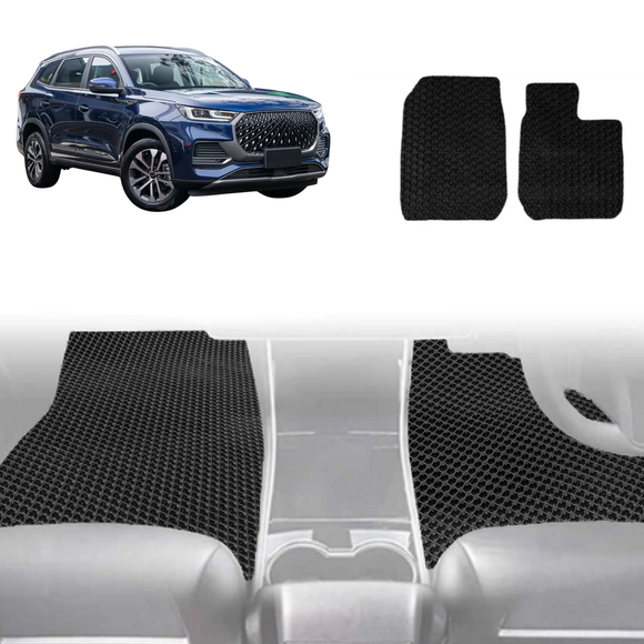 6D Diamond Car Floor Mats for Chery Tiggo 8 Pro Max 2024 - Current (T31) Elite, Urban, Ultimate - Custom-Fit Carpet Liner