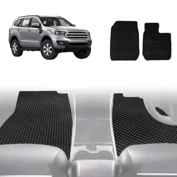 6D Diamond Car Floor Mats for Ford Everest 2015 - 2021 UA - Custom-Fit Carpet Liner