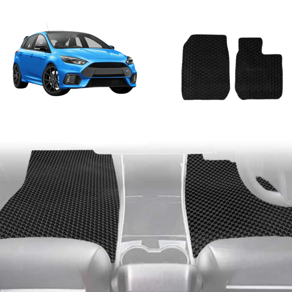 6D Diamond Car Floor Mats for Ford Focus 2011 - 2018 LS, LW,LW MKII, LZ - Custom-Fit Carpet Liner