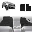 6D Diamond Car Floor Mats for Ford Ranger 2018 - 2022 (PX3 Dual Cab Ute) - Custom-Fit Carpet Liner-17