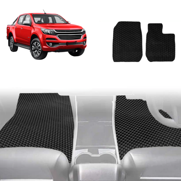 6D Diamond Car Floor Mats for Holden Colorado Ute Dual Cab 2012 - 2020 VE, VF - Custom-Fit Carpet Liner