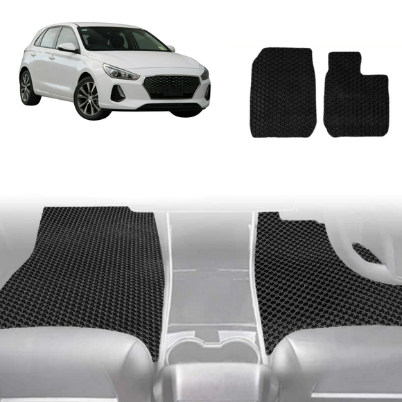 6D Diamond Car Floor Mats for Hyundai i30 2017 - 2021 (PD Hatch/Fastback) - Custom-Fit Carpet Liner