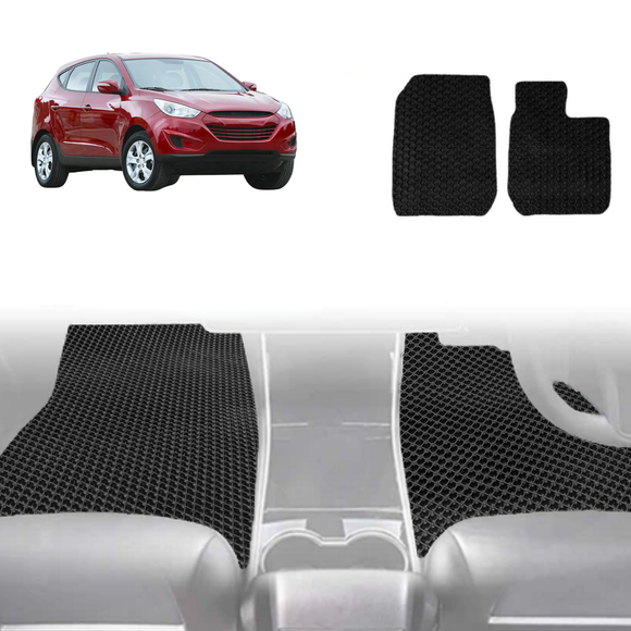 6D Diamond Car Floor Mats for Hyundai iX35 2010 - 2015 (LM) - Custom-Fit Carpet Liner