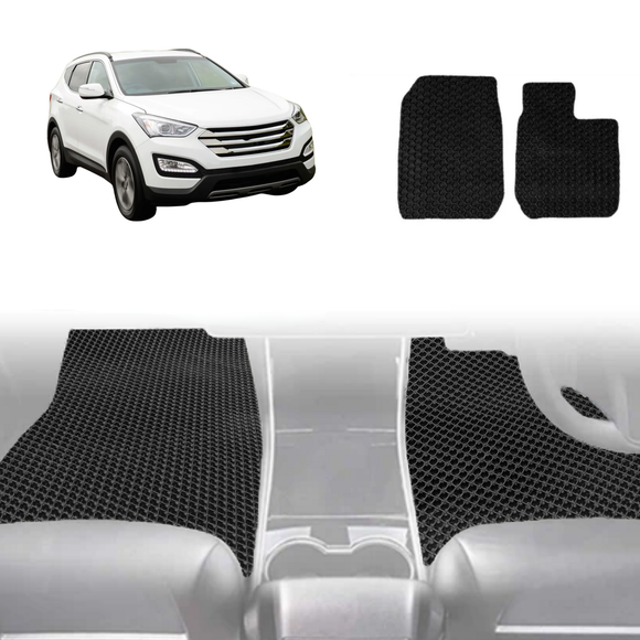 6D Diamond Car Floor Mats for Hyundai Santa Fe 2012 - 2018 (DM) - Custom-Fit Carpet Liner