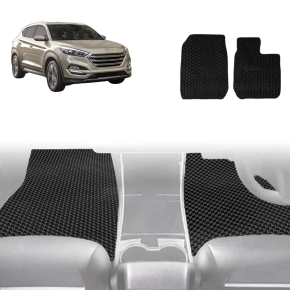6D Diamond Car Floor Mats for Hyundai Tucson 2015 - 2020 (TL) - Custom-Fit Carpet Liner