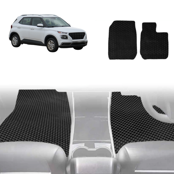 6D Diamond Car Floor Mats for Hyundai Venue 2019 - Current QX - Custom-Fit Carpet Liner